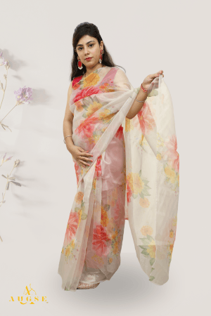 Elegant Rangriti Classic Organza Saree