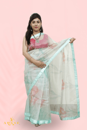 Stunning So Sensation Floral Organza Saree