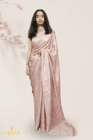 Delicate Beauty Sleek Baby Pink Saree